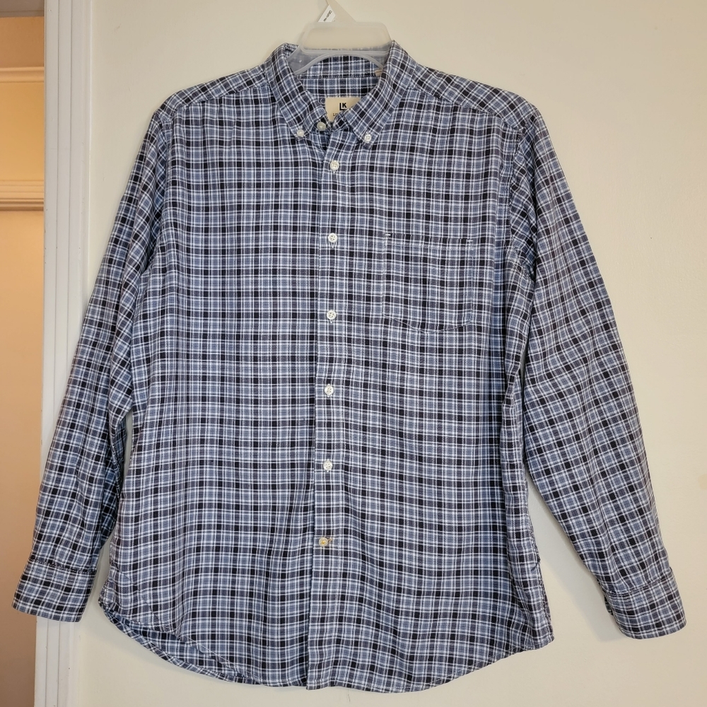 Life Khaki Men's button down long sleeve shirt, Large